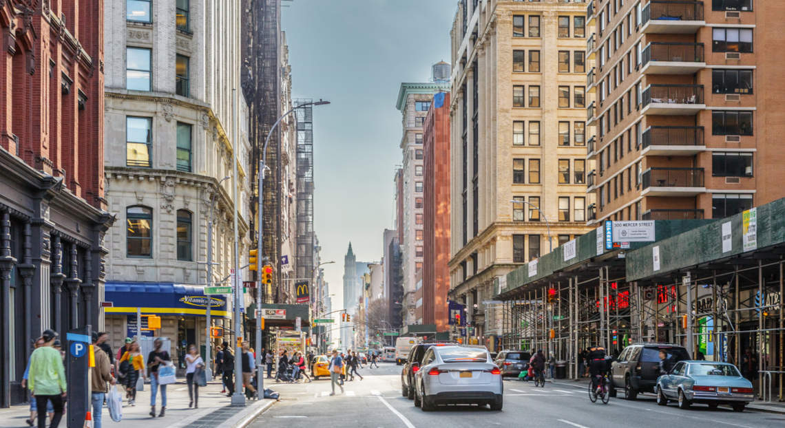 Lafayette Street, Lower Manhattan, NYC - Microsoft's new SoHo office.