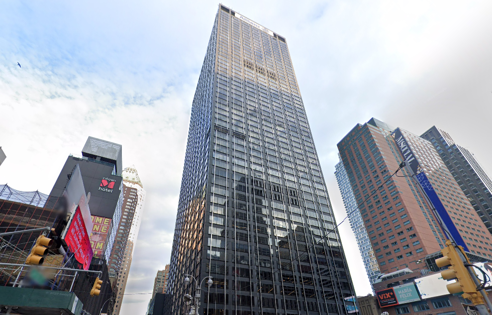 Paramount Plaza, a LEED Gold-certified office building at 1633 Broadway, Midtown Manhattan