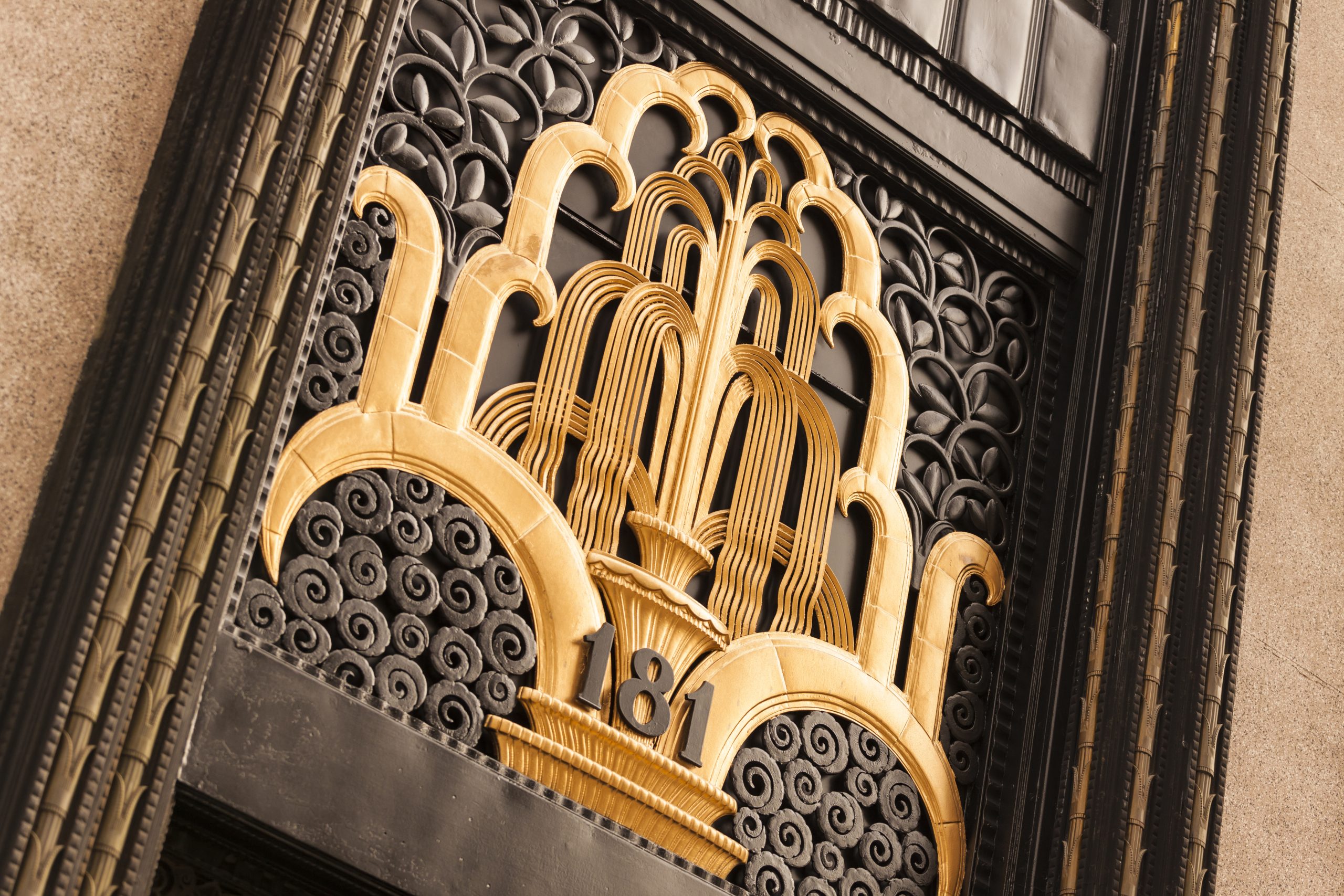 NYC Art Deco door panel, 181 - Unveiling the superstition and strategy in commercial real estate.