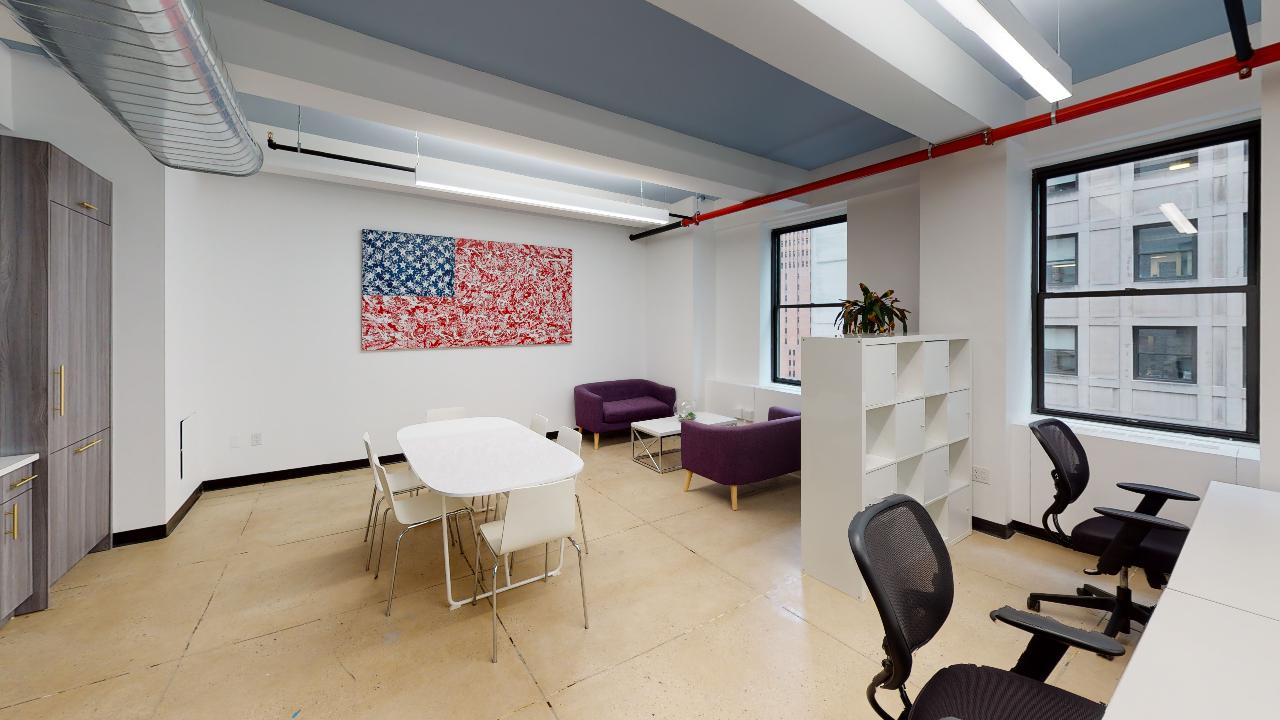 80 Broad Street Office Space, Suite #1302 - Lounge and Dining Table