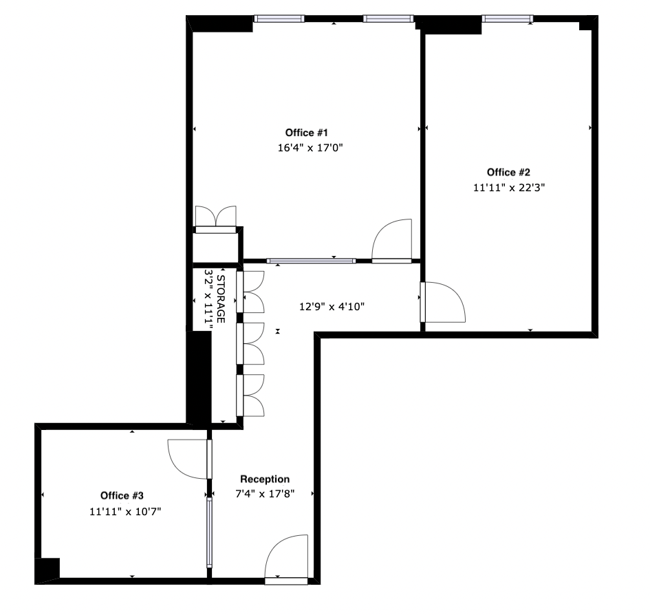 483 Tenth Avenue Office Space, Suite #325 - Floorplan