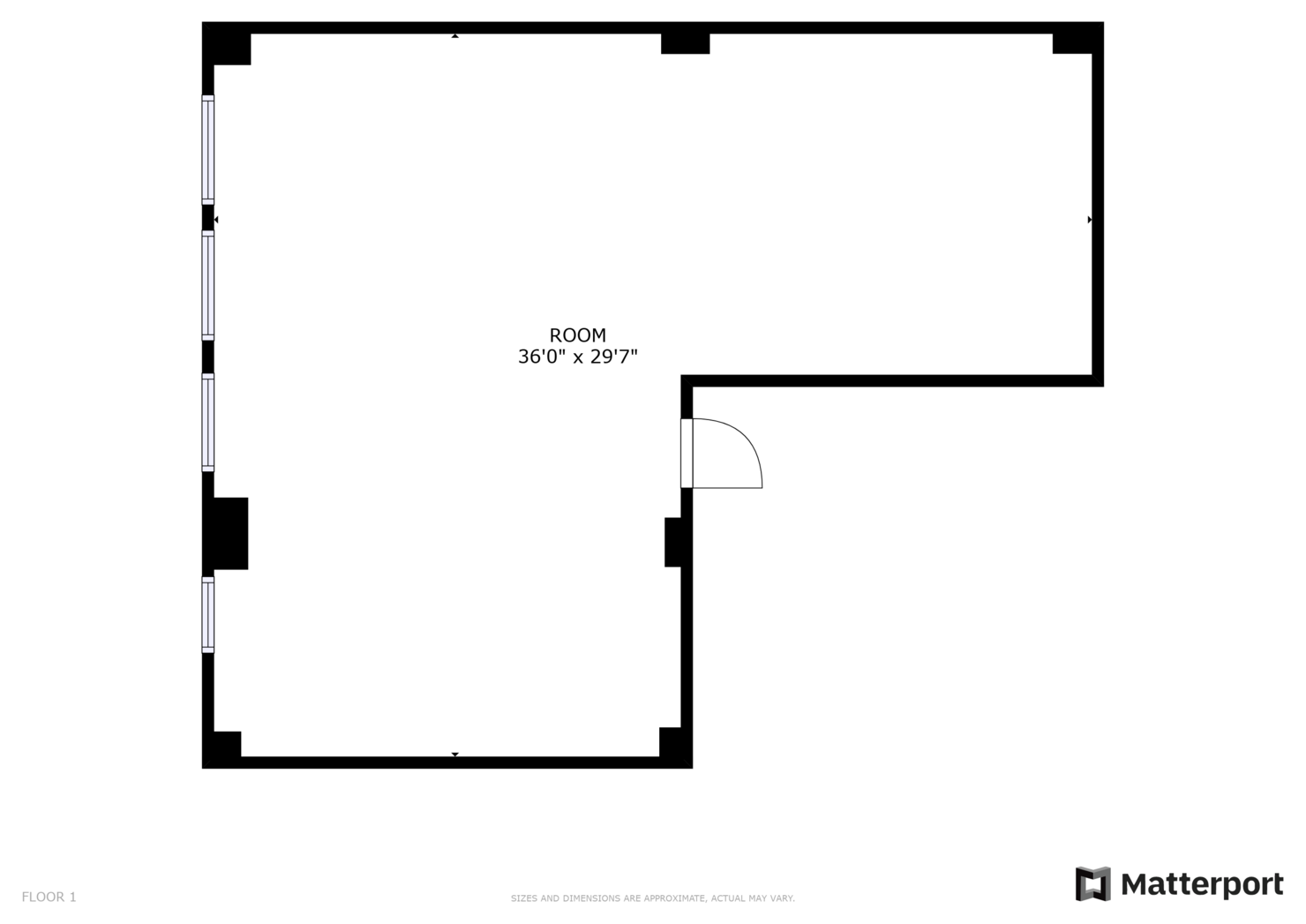 255 West 36th Street Office Space, 9th Floor - Floorplan