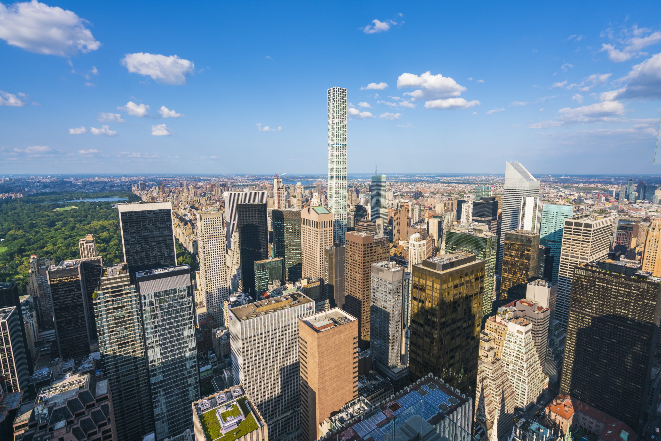 new york ,usa. 8-24-17: new york skyline in the evening.