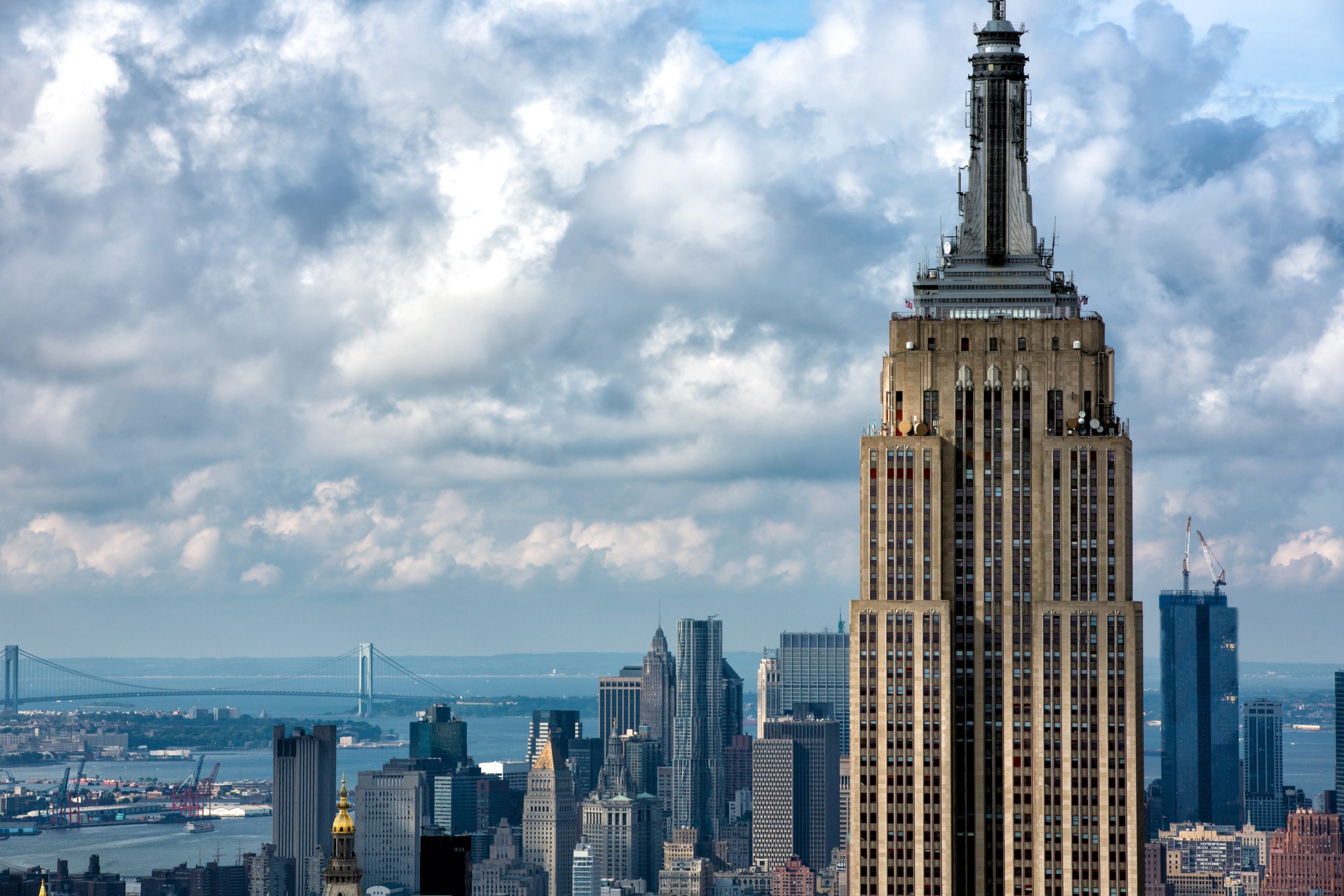 Empire State Building and NYC skyline, emblematic of the quest for small Midtown Class A offices.