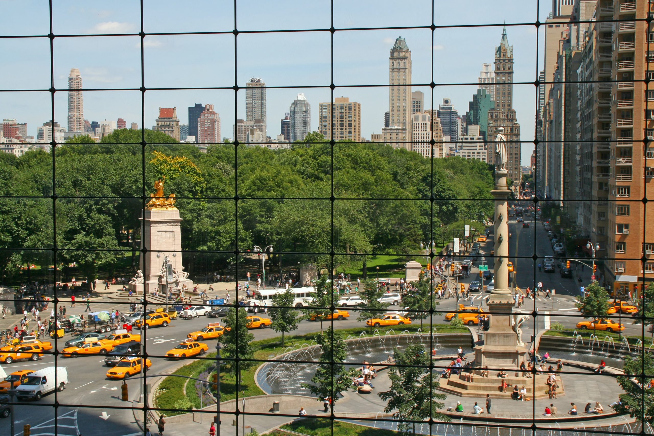 A view of Columbus Circle in New York City.