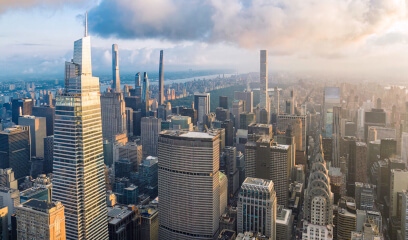 Manhattan skyscrapers and Central Park, highlighting NYC’s evolving commercial real estate scene